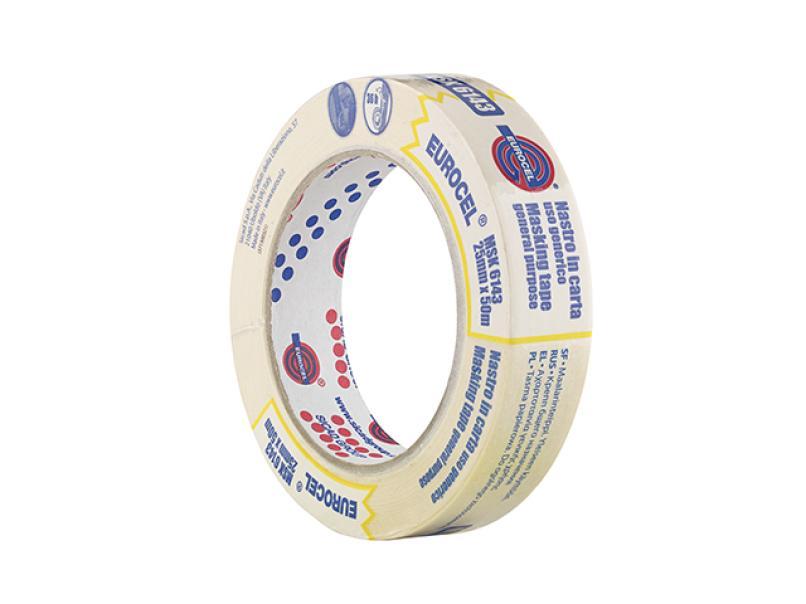 eurocel eurocel nastro carta adesivo msk per mascherature mm 25 x 50 mt - foto 1