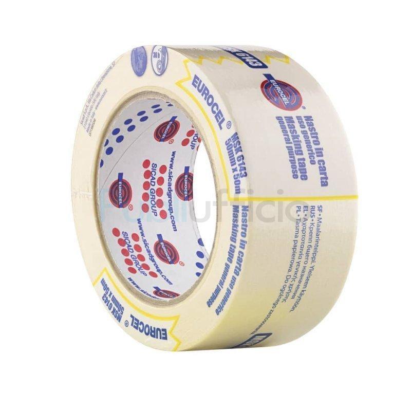 eurocel eurocel nastro carta adesivo msk per mascherature mm 50 x 50 mt - foto 1