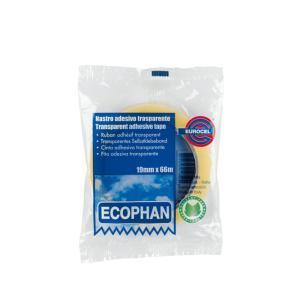 Nastro adesivo ecophan dimensioni mm 19 x 66 mt trasparente