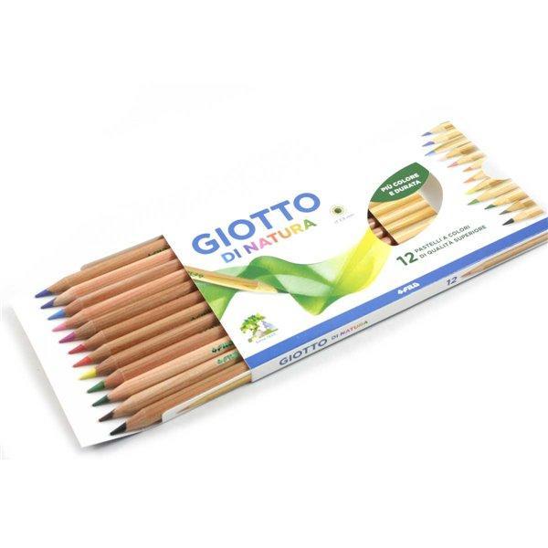 giotto giotto di natura pastelli colorati assortiti in 10 conf. da 12 pz - foto 2 giotto giotto di natura pastelli colorati assortiti in 10 conf. da 12 pz - foto 2