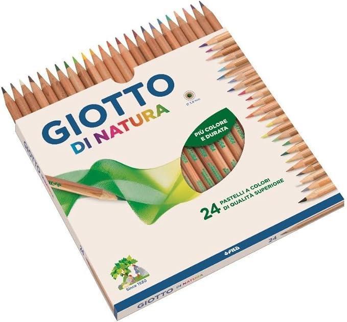 giotto giotto di natura pastelli colorati assortiti in astuccio da 24 pz - foto 2