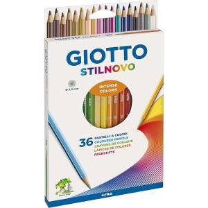 Stilnovo pastelli colorati a sezione esagonale e mina da 3,3 mm colori assortiti da 36 pz.
