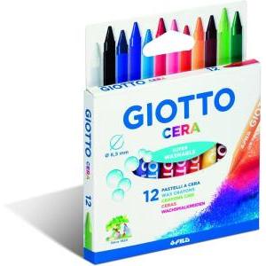 Pastelli a cera in astuccio da 12 colori assortiti