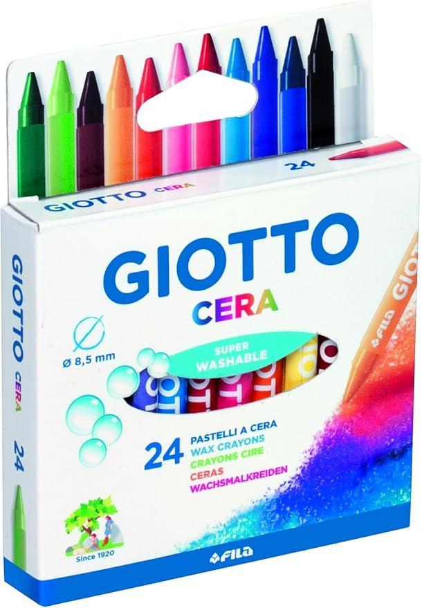 giotto giotto pastelli a cera 6 conf. da 24 colori assortiti - foto 1 giotto giotto pastelli a cera 6 conf. da 24 colori assortiti - foto 1