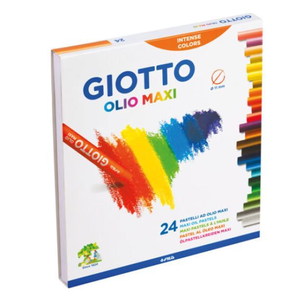 giotto giotto pastelli ad olio 4 conf. da 24 colori assortiti - foto 1 giotto giotto pastelli ad olio 4 conf. da 24 colori assortiti - foto 1