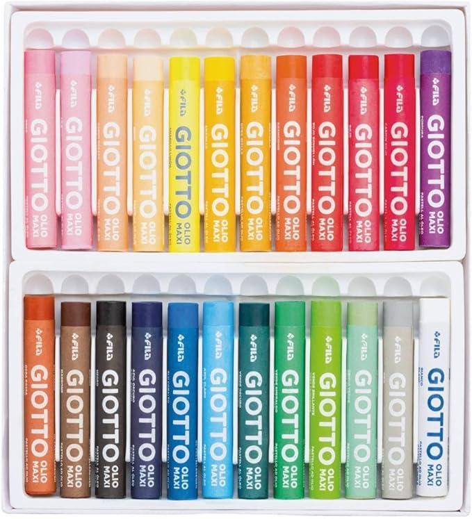 giotto giotto pastelli ad olio 4 conf. da 24 colori assortiti - foto 2 giotto giotto pastelli ad olio 4 conf. da 24 colori assortiti - foto 2