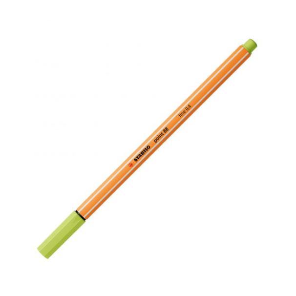 stabilo stabilo point 88 pennarello fineliner con tratto da 0,4 mm colore lime n° 14 - foto 1