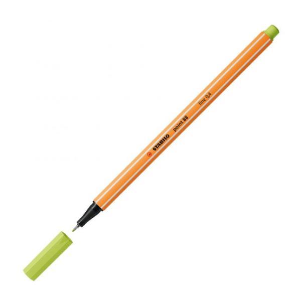 stabilo stabilo point 88 pennarello fineliner con tratto da 0,4 mm colore lime n° 14 - foto 2