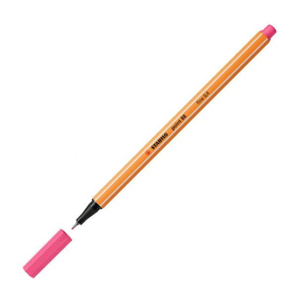 stabilo stabilo point 88 pennarello fineliner con tratto da 0,4 mm colore rosa chiaro n° 29 - foto 2