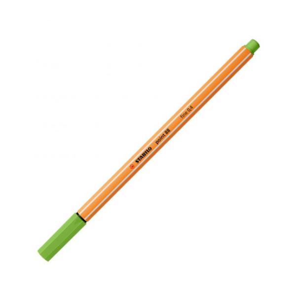 stabilo stabilo point 88 pennarello fineliner con tratto da 0,4 mm colore verde mela n° 33 - foto 1