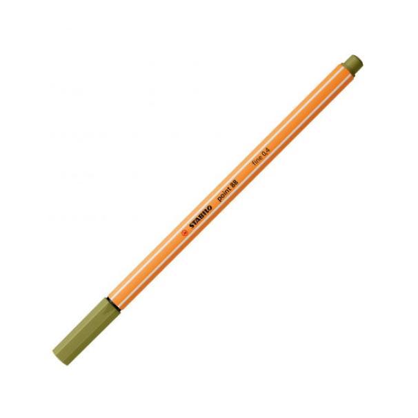 stabilo stabilo point 88 pennarello fineliner con tratto da 0,4 mm colore verde muschio n° 37 - foto 1