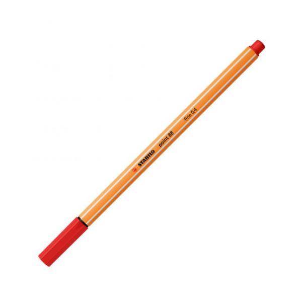 stabilo stabilo point 88 10pz pennarello fineliner con tratto da 0,4 mm colore rosso n° 40 - foto 1 stabilo stabilo point 88 10pz pennarello fineliner con tratto da 0,4 mm colore rosso n° 40 - foto 1