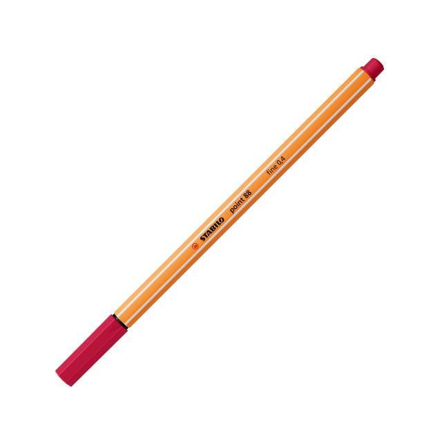 stabilo stabilo point 88 10pz pennarello fineliner con tratto da 0,4 mm colore rosso scuro n° 50 - foto 1