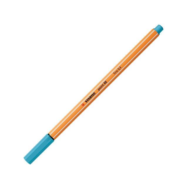stabilo stabilo point 88 pennarello fineliner con tratto da 0,4 mm colore azzurro n° 57 - foto 1