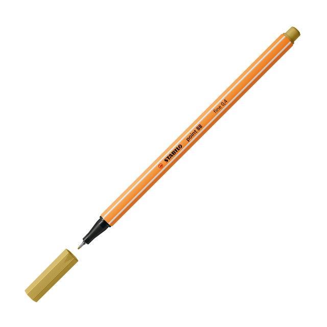 stabilo stabilo point 88 pennarello fineliner con tratto da 0,4 mm colore cachi n° 66 - foto 2