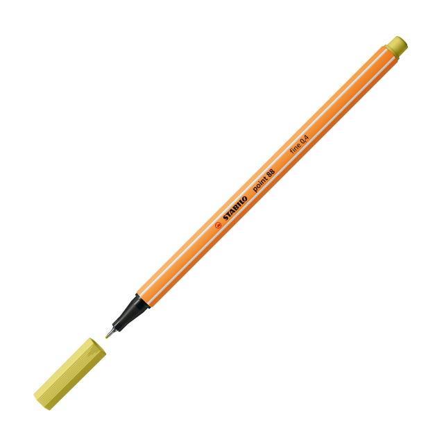 stabilo stabilo point 88 pennarello fineliner con tratto da 0,4 mm colore senape n°67 - foto 2
