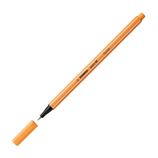 stabilo stabilo point 88 pennarello fineliner con tratto da 0,4 mm colore papaya n° 85 - foto 2