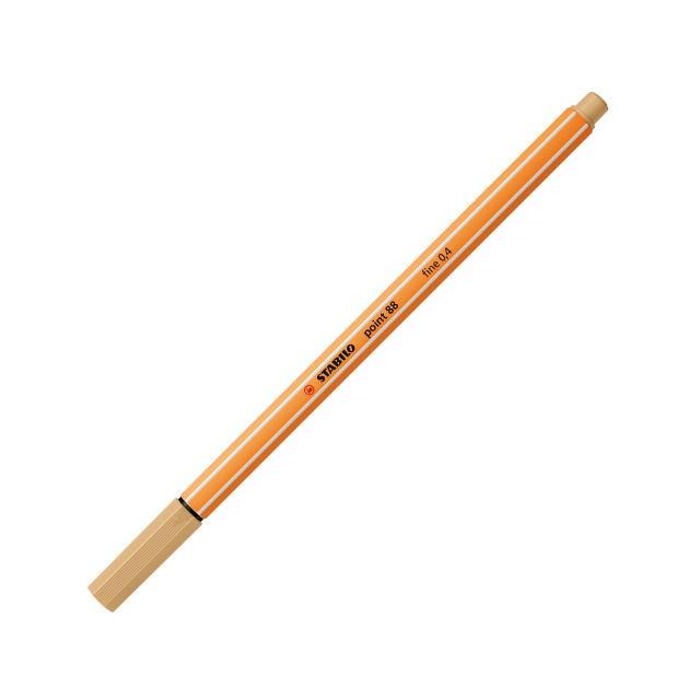 stabilo stabilo point 88 pennarello fineliner con tratto da 0,4 mm colore ocra chiaro n°88 - foto 1