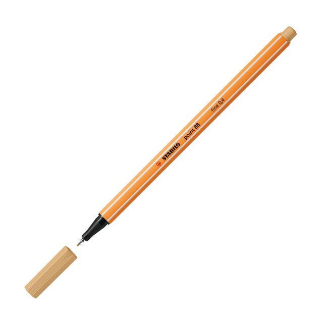 stabilo stabilo point 88 pennarello fineliner con tratto da 0,4 mm colore ocra chiaro n°88 - foto 2