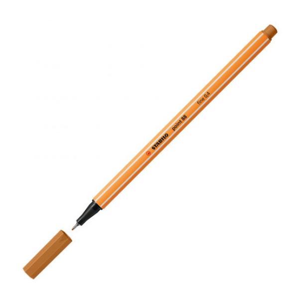 stabilo stabilo point 88 pennarello fineliner con tratto da 0,4 mm colore ocra scuro n° 89 - foto 2