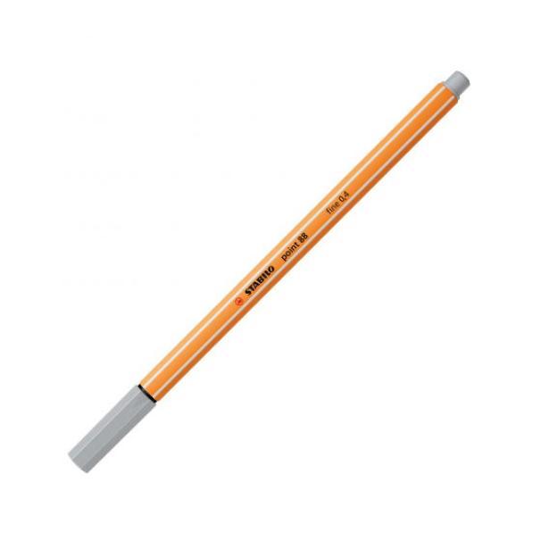stabilo stabilo point 88 pennarello fineliner con tratto da 0,4 mm colore grigio chiaro n° 94 - foto 1