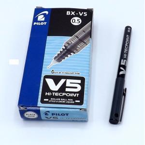 V5 hi-techpoint 12pz penna roller inchiostro liquido punta con punta da 0,5 mm e tratto da 0,3 mm colore nero