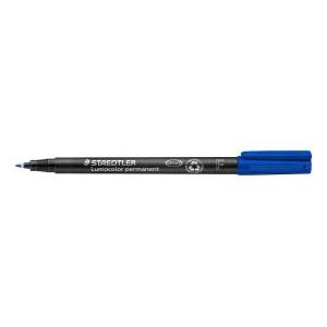 Lumocolor 318 penna marcatore permanente punta fine tratto da 0.7 mm colore blu