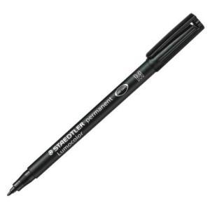 Lumocolor 317 penna 10 pz marcatore permanente punta media tratto da 1.0 mm colore nero