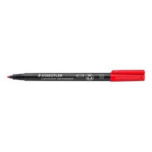 Lumocolor 317 penna marcatore permanente punta media tratto da 1.0 mm colore rosso