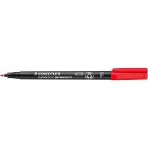 Lumocolor 318 penna marcatore permanente punta fine tratto da 0.7 mm colore rosso