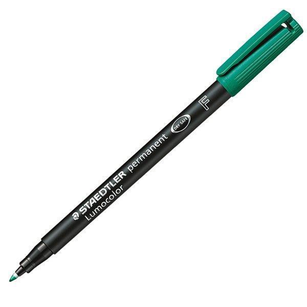 staedtler staedtler lumocolor 318 penna 10 pz marcatore permanente punta fine tratto da 0.6 mm colore verde - foto 1 staedtler staedtler lumocolor 318 penna 10 pz marcatore permanente punta fine tratto da 0.6 mm colore verde - foto 1