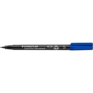 Lumocolor 313 penna marcatore permanente punta superfine tratto da 0.4 mm colore blu