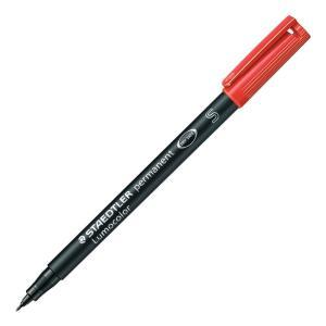 Lumocolor 313 penna 10 pz marcatore permanente punta superfine tratto da 0.4 mm colore rosso
