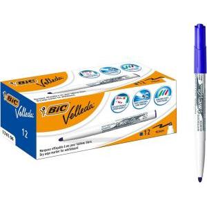 12pz pennarello marcatore velleda 1741 punta tonda tratto da 1,4 mm colore blu