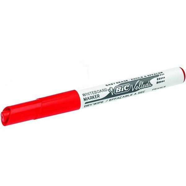 bic bic pennarello marcatore velleda 1741 punta tonda tratto da 1,4 mm colore rosso - foto 2