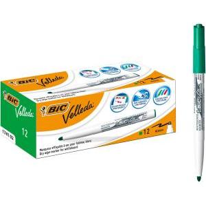 12pz pennarello marcatore velleda 1741 punta tonda tratto da 1,4 mm colore verde