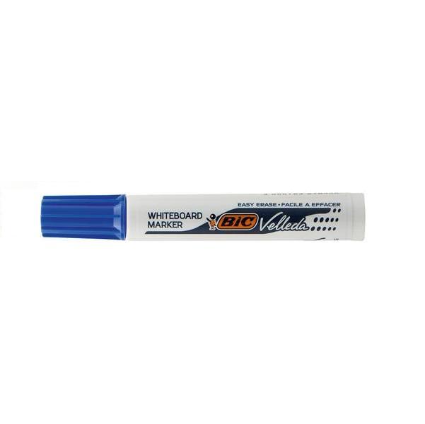 bic bic pennarello marcatore velleda 1791 punta a scalpello tratto da 3,3 a 4,6 mm colore blu - foto 2