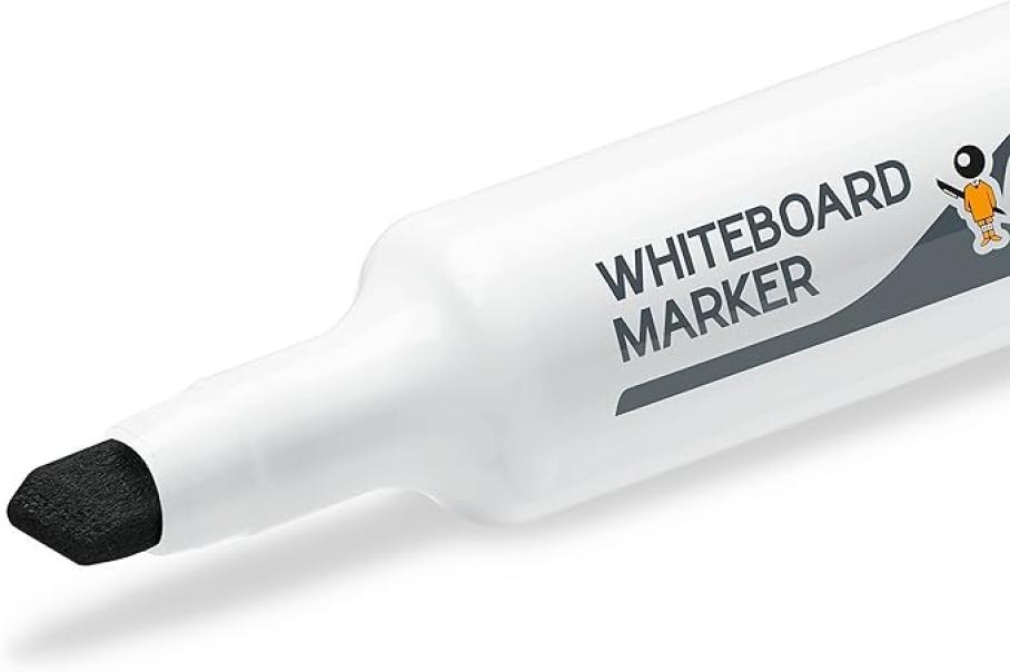 bic bic pennarello marcatore velleda 1791 punta a scalpello tratto da 3,3 a 4,6 mm colore nero - foto 2