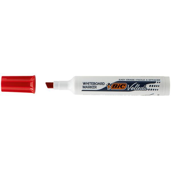 bic bic 12pz pennarello marcatore velleda 1791 punta a scalpello tratto da 3,3 a 4,6 mm colore rosso - foto 2 bic bic 12pz pennarello marcatore velleda 1791 punta a scalpello tratto da 3,3 a 4,6 mm colore rosso - foto 2