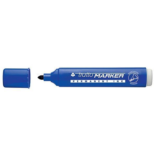 tratto tratto marker marcatore indelebile punta tonda colore blu tratto da 1,4 mm a 2,8 mm - foto 1