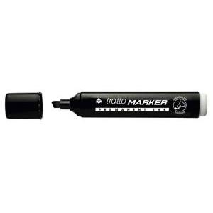 Marker marcatore indelebile punta a scalpello colore nero  da 1,0 mm a 5,0 mm
