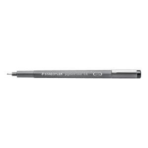 Fineliner 10pz mars graphic pigment liner punta con tratto da 0,6 mm colore nero