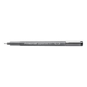 Fineliner mars graphic pigment liner punta con tratto da 0,7 mm colore nero