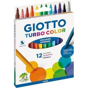 10 conf. turbo color astuccio da 12 pennarelli a punta fine da 2.8 mm