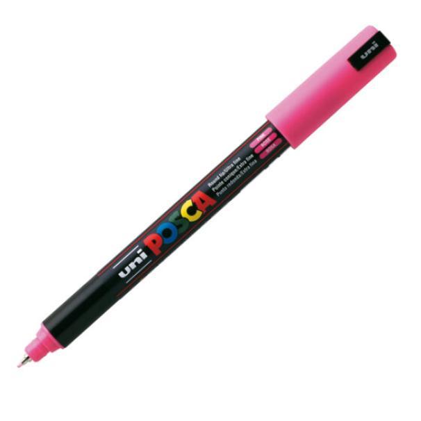 uni posca osama marcatore uni posca pc1 punta extra fine con tratto da 0,7 mm colore rosa - foto 1