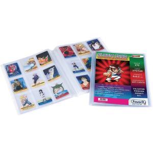 Portalistino con buste fisse e tasca frontale personalizzabile - fogli 30 trasparenti con 9 tasche per foglio - 22x30 cm a4