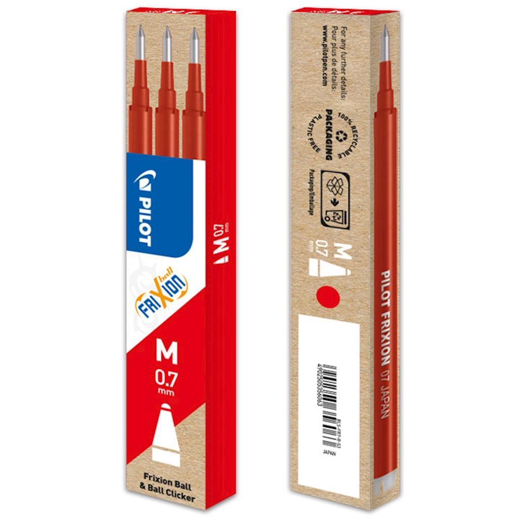 frixion pilot refill frixion rosso 12 conf. da 3 ricariche per penna cancellabile frixion ball e frixion ball clicker - punta media 0,7 mm - foto 1 frixion pilot refill frixion rosso 12 conf. da 3 ricariche per penna cancellabile frixion ball e frixion ball clicker - punta media 0,7 mm - foto 1