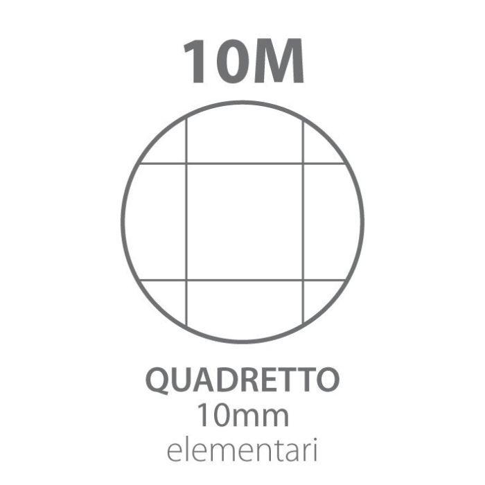 pigna pigna ricambi rinforzati con banda trasparente a4 confezione da 40 fogli 100 gr./mq quadretti 1 cm (10 mm) - foto 2