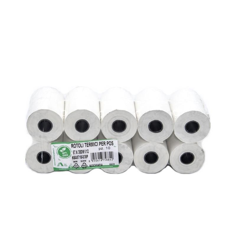 rotolificio pugliese rotoli termici per pos conf. da 100 pz. dimensioni mm 57x18 mt - foto 2 rotolificio pugliese rotoli termici per pos conf. da 100 pz. dimensioni mm 57x18 mt - foto 2