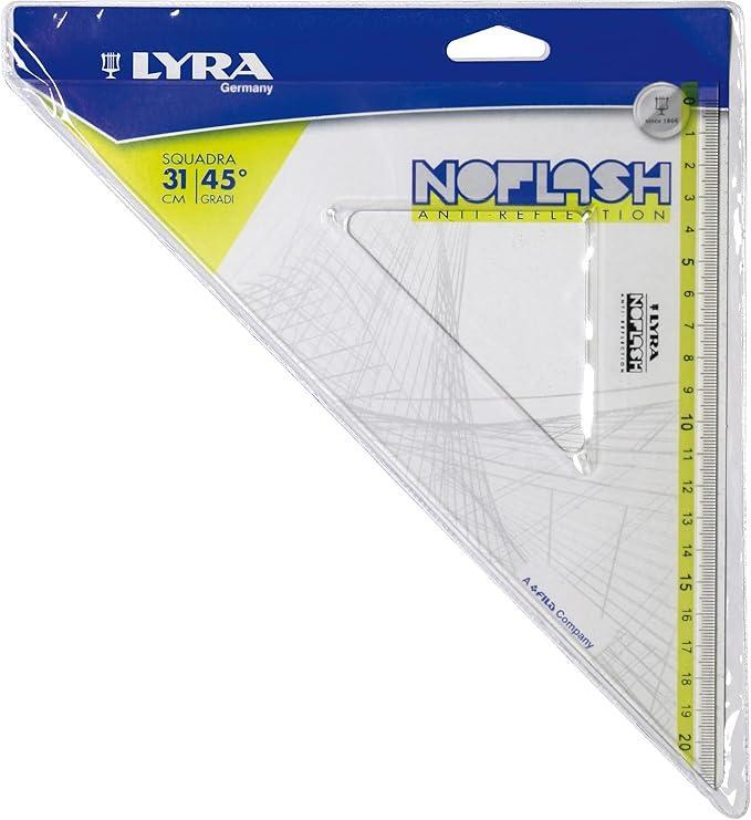 lyra lyra 10pz squadra disegno noflash 31 cm / 45 gradi - fila - foto 1 lyra lyra 10pz squadra disegno noflash 31 cm / 45 gradi - fila - foto 1